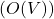 Rendered by QuickLaTeX.com ( O(V) )